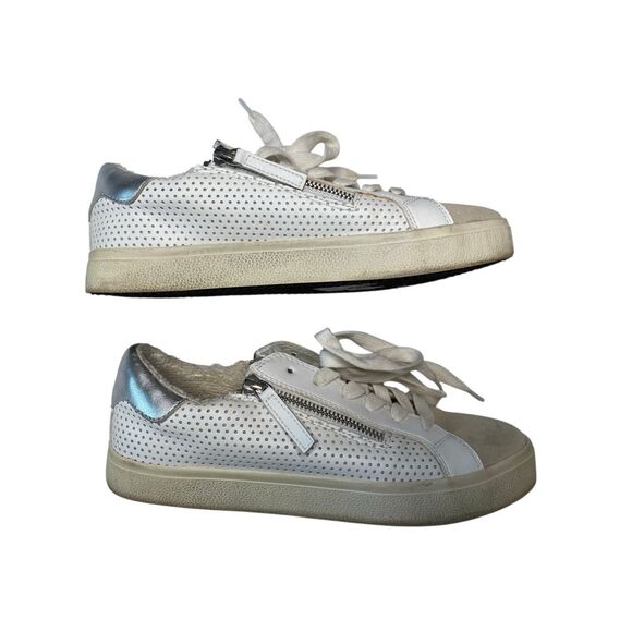 Steve Madden Womens 8.5M Parka PARK05S1 Leather Low Top Lace Up Sneaker Shoes - Picture 2 of 9